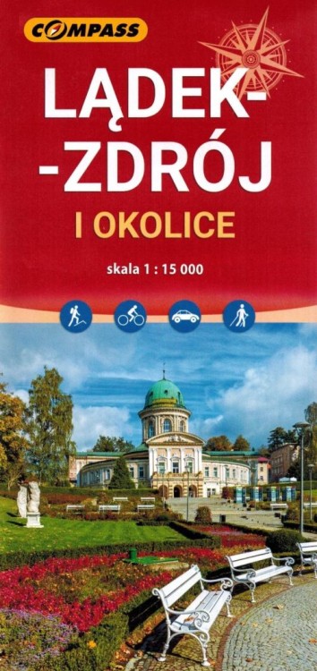 Lądek-Zdrój i okolice. Mapa turystyczna wydawnictwa Compass. Okładka