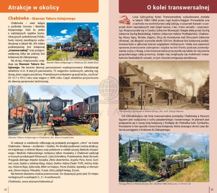Beskid Wyspowy. Przewodnik turystyczny wydawnictwa Compass. Przykładowe strony 2