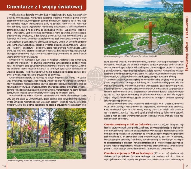 Beskid Wyspowy. Przewodnik turystyczny wydawnictwa Compass. Przykładowe strony 4