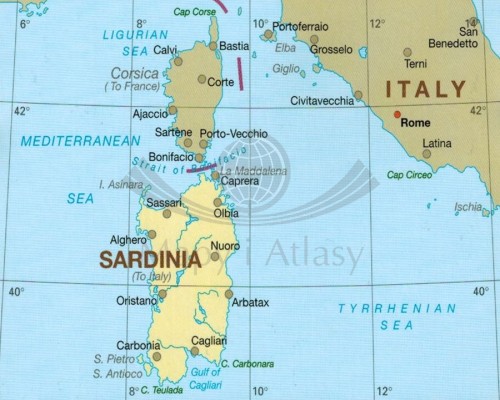 Sardynia 1:200 000. Wodoodporna mapa samochodowo-turystyczna wydawnictwa Reise Know-How. Zasięg