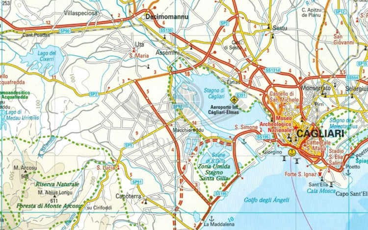 Sardynia 1:200 000. Wodoodporna mapa samochodowo-turystyczna wydawnictwa Reise Know-How. Fragment 1