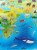 Mapa Świata zwierząt. Podkładka na biurko wydawnictwa Demart. Fragment 1