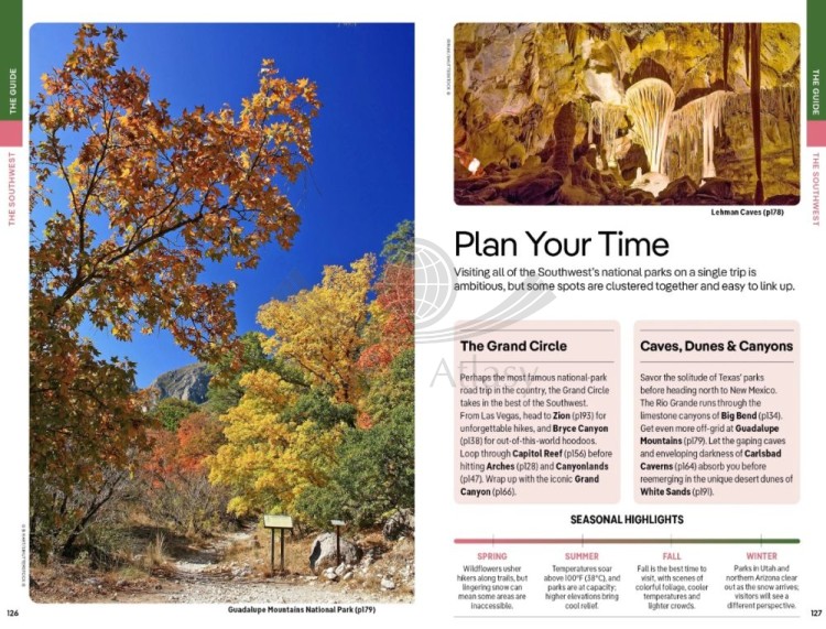 USA Parki Narodowe / USA's National Parks. Przewodnik wydawnictwa Lonely Planet. Przykładowe strony 5