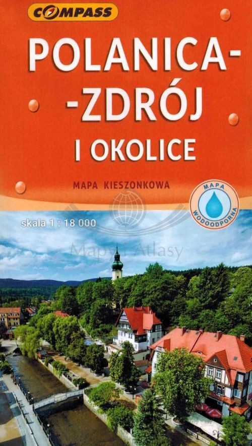 Polanica-Zdrój 1:18 000. Laminowana mapa kieszonkowa / Plan miasta. Compass