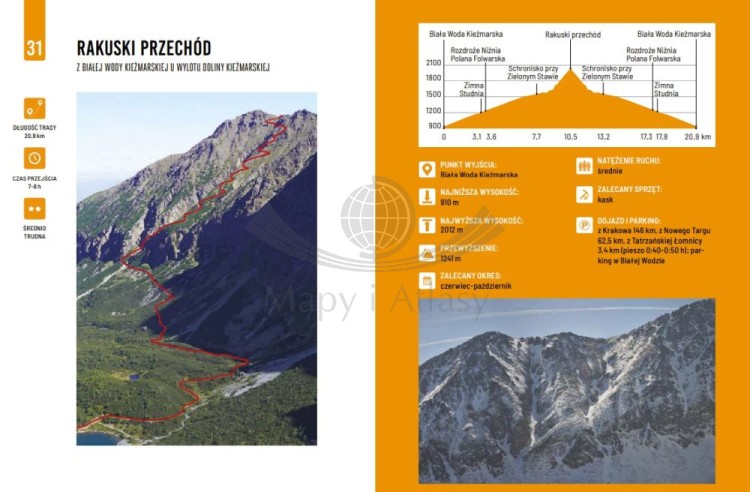 Żelazne percie Tatr. Od Siwego Wierchu po Jagnięcy Szczyt. Przewodnik trekking & hiking wydawnictwa Bezdroża. Przykładowe strony 1