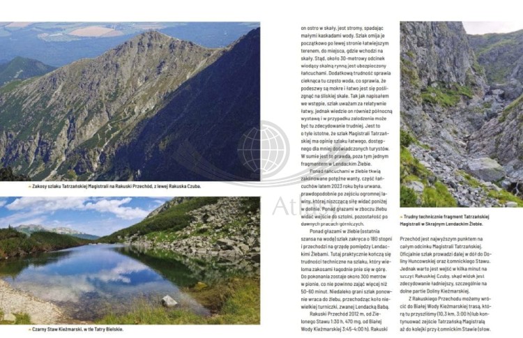 Żelazne percie Tatr. Od Siwego Wierchu po Jagnięcy Szczyt. Przewodnik trekking & hiking wydawnictwa Bezdroża. Przykładowe strony 3