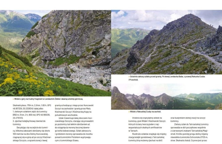 Żelazne percie Tatr. Od Siwego Wierchu po Jagnięcy Szczyt. Przewodnik trekking & hiking wydawnictwa Bezdroża. Przykładowe strony 4