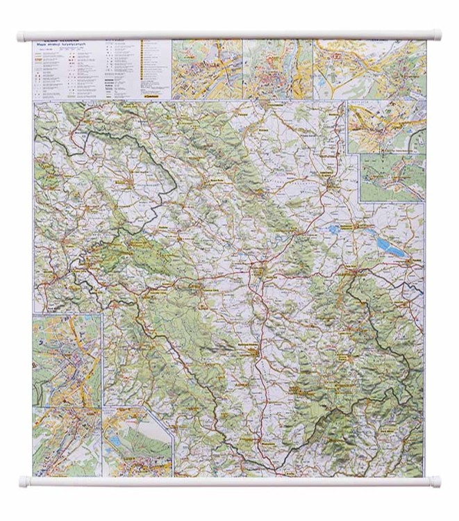 iemia Kłodzka 1:100 000. Mapa ścienna atrakcji turystycznych wydawnictwa Compass