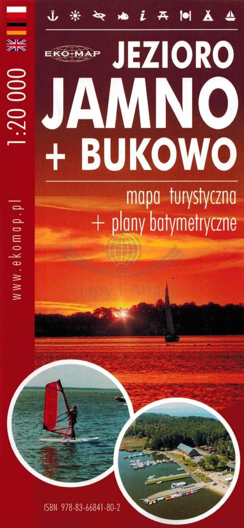 Jezioro Jamno i Bukowo 1:20 000. Mapa turystyczna. EKO-MAP