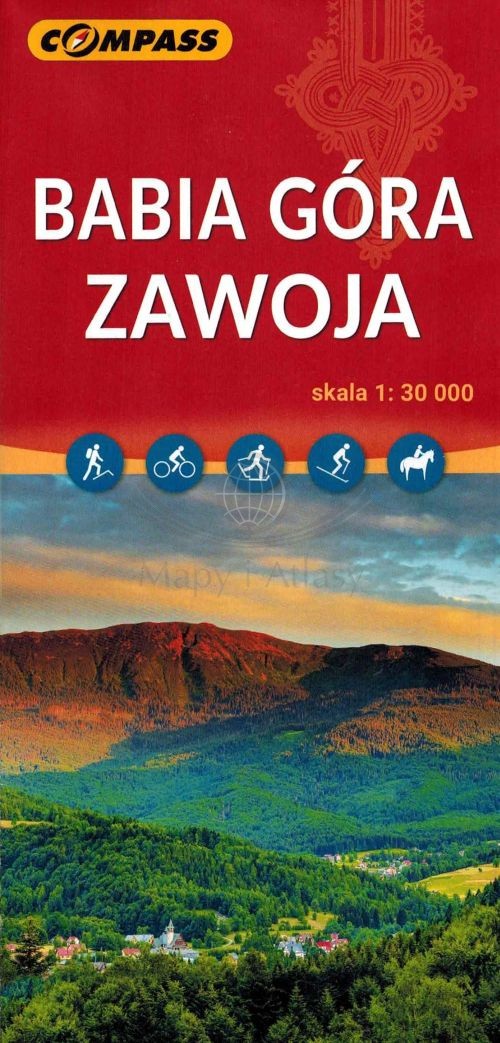 Babia Góra i Zawoja 1:30 000. Mapa turystyczna. Compass