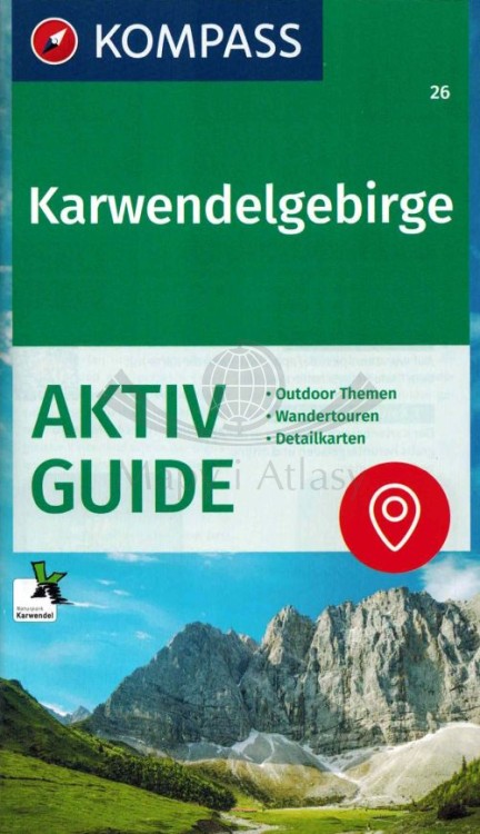 Karwendelgebirge. Wodoodporna mapa turystyczna wydawnictwa Kompass. Informator - okładka