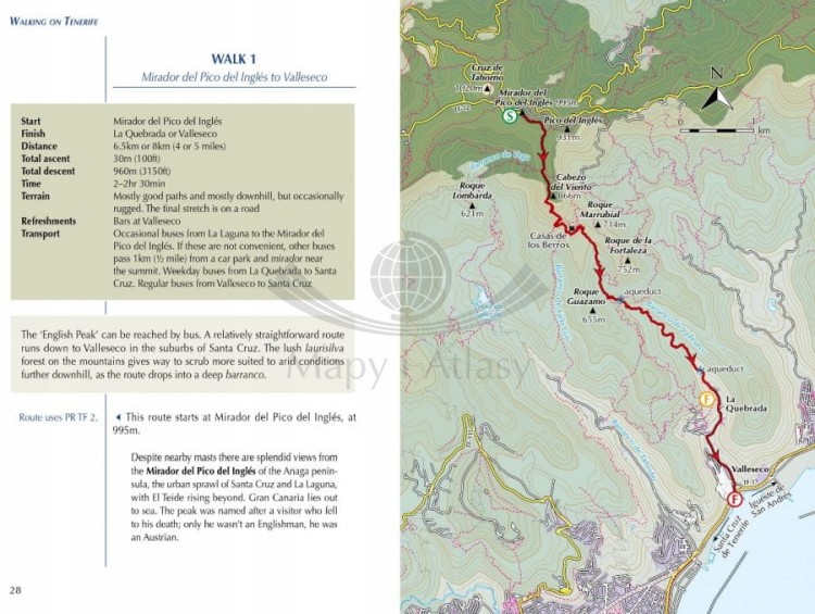 Teneryfa / Walking including EL Teide and GR 131. Przewodnik turystyczny wydawnictwa Cicerone. Fragment 2