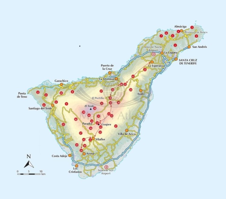 Teneryfa / Walking including EL Teide and GR 131. Przewodnik turystyczny wydawnictwa Cicerone. Zasięg