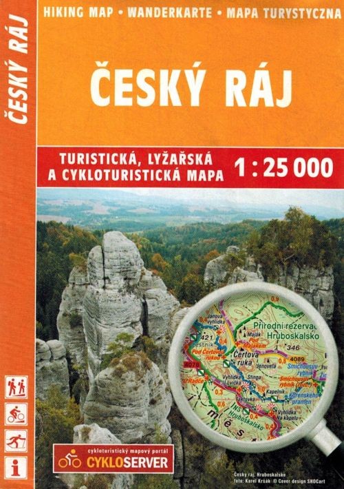 Czeski Raj 1:25 000. Mapa turystyczna 722 wydawnictwa Shocart. Okładka