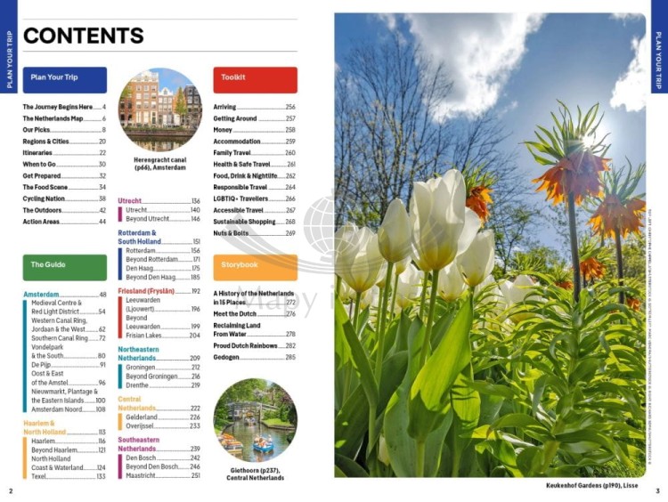 Holandia / The Netherlands. Przewodnik wydawnictwa Lonely Planet. Spis treści