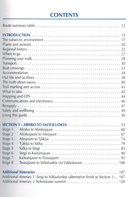 Kungsleden. Przewodnik trekkingowy wydawnictwa Cicerone. Spis treści 1