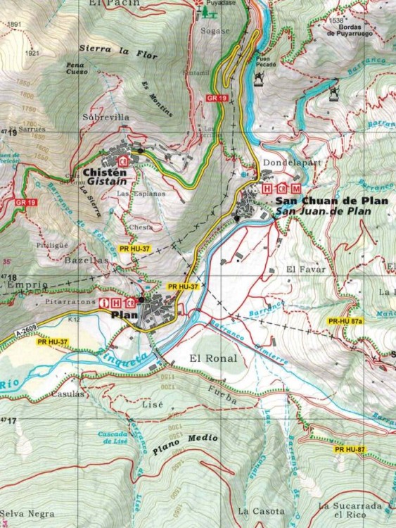 Park Narodowy Posets Maladeta 1:25 000. Zestaw dwóch map samochodowo-turystycznych wydawnictwa Editorial Alpina. Mapa 1 - fragment 1