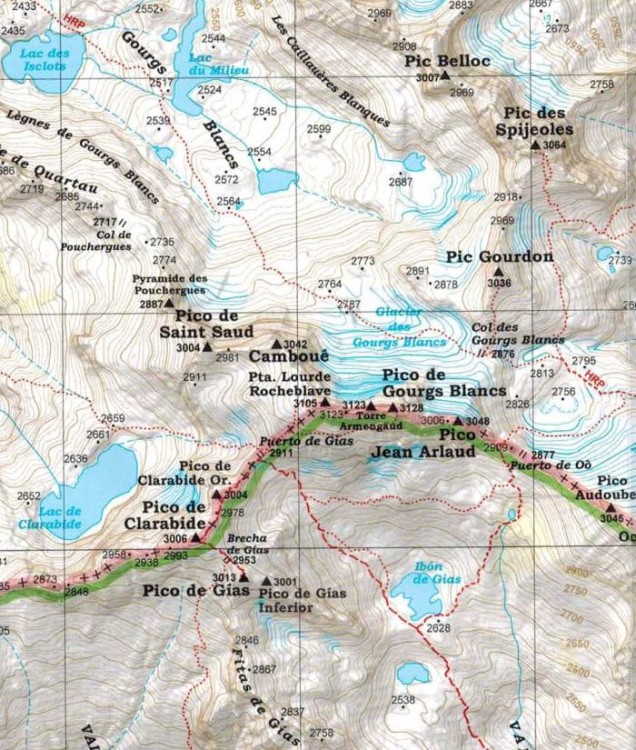 Park Narodowy Posets Maladeta 1:25 000. Zestaw dwóch map samochodowo-turystycznych wydawnictwa Editorial Alpina. Mapa 1 - fragment 2