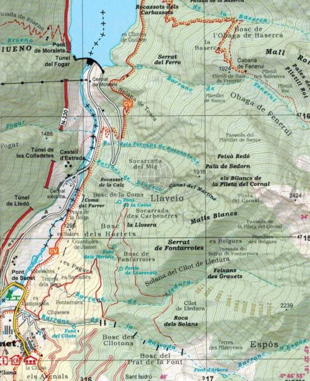 Park Narodowy Posets Maladeta 1:25 000. Zestaw dwóch map samochodowo-turystycznych wydawnictwa Editorial Alpina. Mapa 2 - fragment 2
