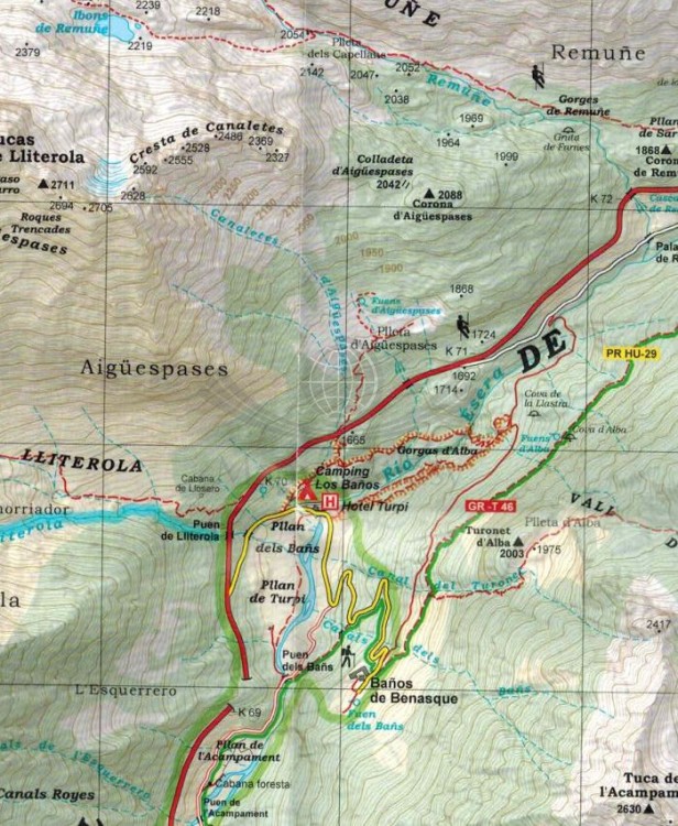Park Narodowy Posets Maladeta 1:25 000. Zestaw dwóch map samochodowo-turystycznych wydawnictwa Editorial Alpina. Mapa 2 - fragment 3
