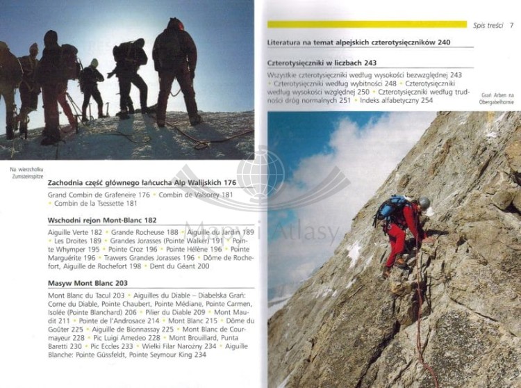 Alpejskie czterotysięczniki. Alpy Berneńskie, Walijskie (Pennińskie), Mont Blanc. Przewodnik wydawnictwa Sklep Podróżnika. Spis treści 2