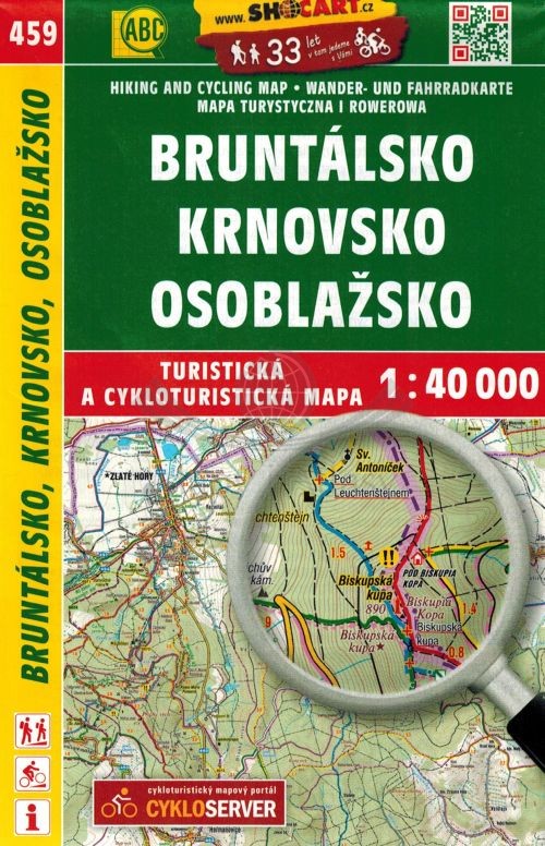 Bruntalsko, Krnovsko, Osoblazsko. Mapa turystyczna 459. Shocart