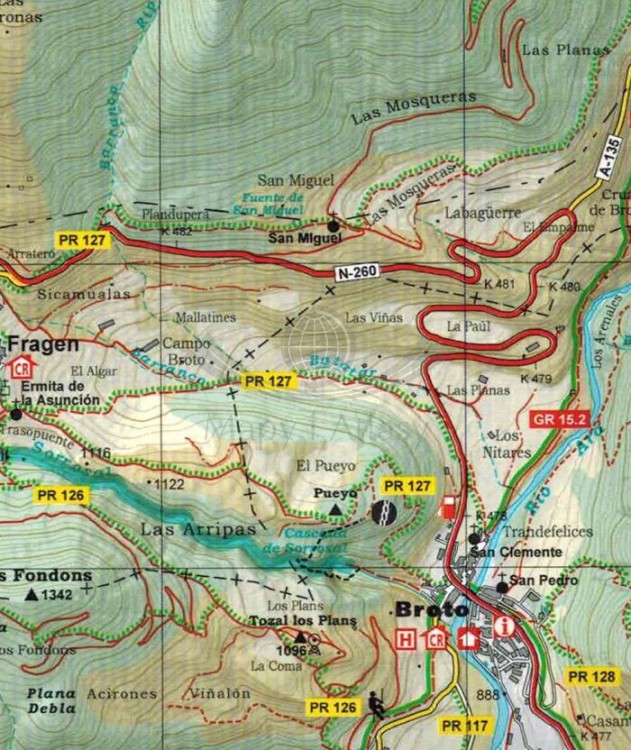 Park Narodowy Posets Maladeta 1:25 000. Zestaw dwóch map samochodowo-turystycznych wydawnictwa Editorial Alpina. Mapa 1 - fragment 3