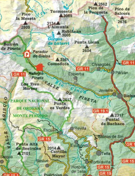 Park Narodowy Posets Maladeta 1:25 000. Zestaw dwóch map samochodowo-turystycznych wydawnictwa Editorial Alpina. Mapa 2 - fragment 1