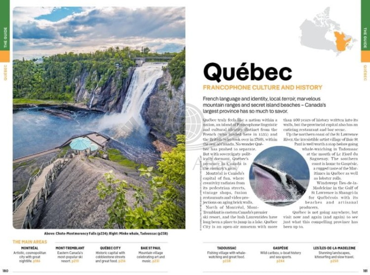 Kanada / Canada. Przewodnik wydawnictwa Lonely Planet. Przykładowe strony 4