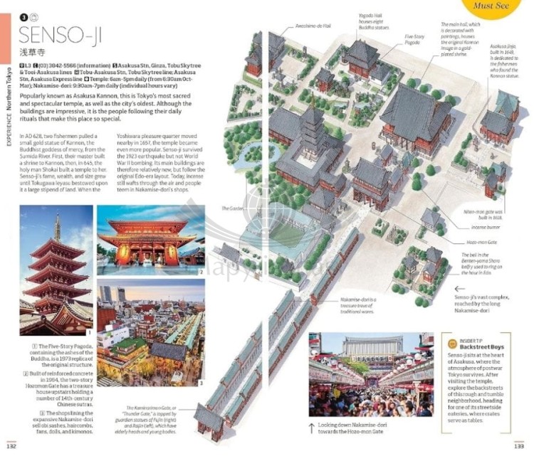 Japonia. Przewodnik wydawnictwa DK Eyewitness. Przykładowe strony 4