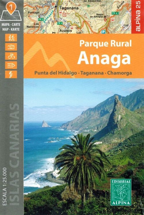 Teneryfa 1:25 000. Zestaw czterech map turystycznych. Mapa 1 - okładka
