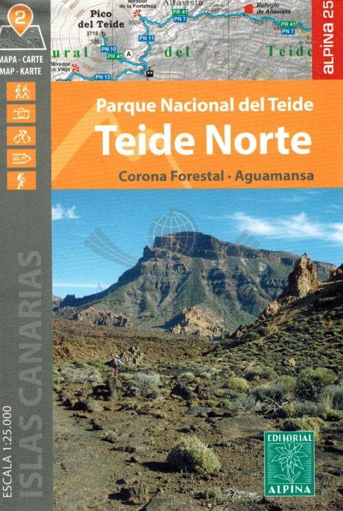 Teneryfa 1:25 000. Zestaw czterech map turystycznych. Mapa 2 - okładka