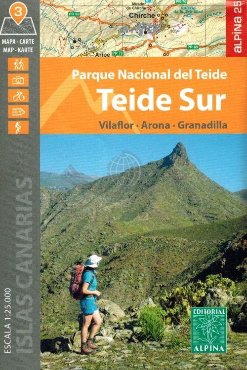 Teneryfa 1:25 000. Zestaw czterech map turystycznych. Mapa 3 - okładka