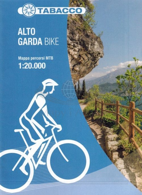 Jezioro Garda, część północna / Alto Garda bike. Wodoodporna mapa rowerowa. Tabacco