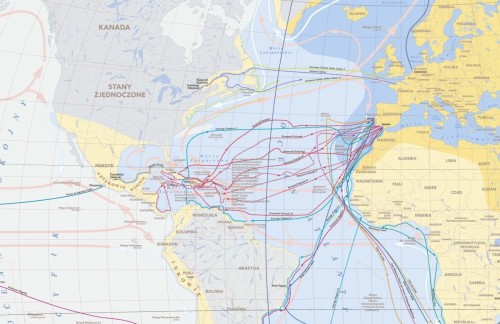 Wielkie odkrycia geograficzne. Mapa ścienna. Wersja STRONG. Fragment 2