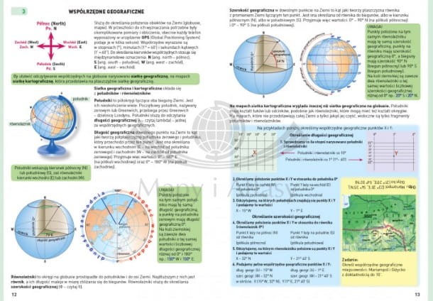Geografia. Repetytorium dla szkoły podstawowej wydawnictwa Demart. Przykładowe strony 1