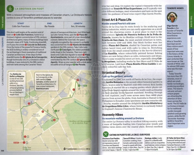 Wyspy Kanaryjskie / Canary Islands. Przewodnik wydawnictwa Lonely Planet. Przykładowe strony 6