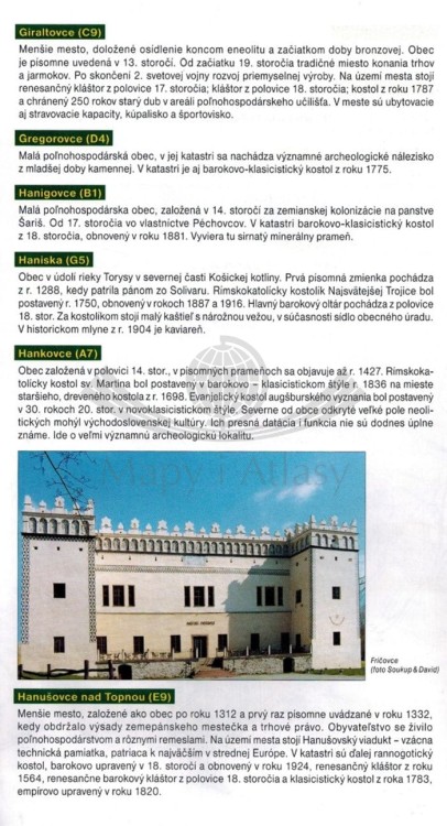 Preszów i okolice, Góry Czerchowskie / Presov a okolie, Cergov. Mapa turystyczna 1112 wydawnictwa Shocart. Informator