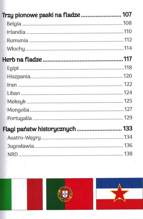 Flagi świata. Atlas. Spis treści 4