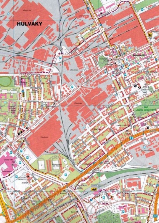 Ostrawa i okolice / Ostrava a okoli. Mapa / Plan miasta wydawnictwa Shocart. Fragment 2