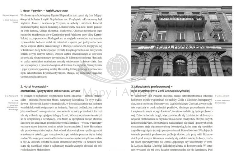 Kraków. Spacerownik literacki. Przewodnik wydawnictwa Bezdroża. Przykładowe strony 2