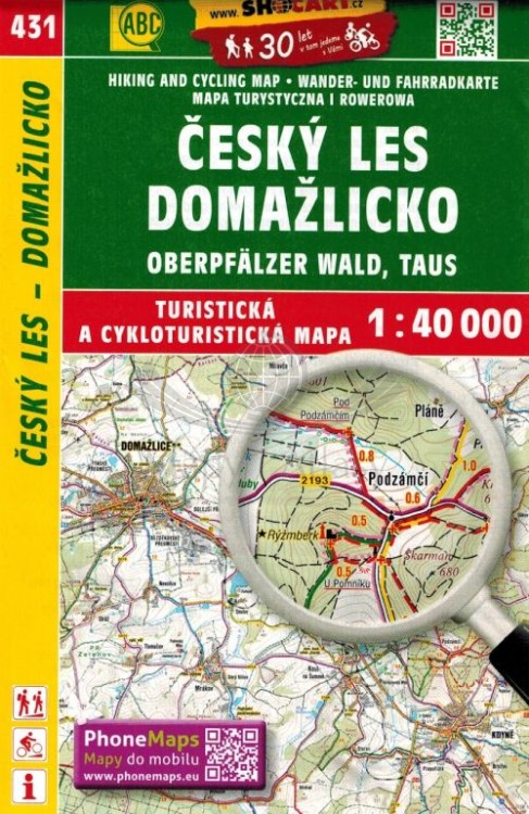 Czeski Las - Domazlice / Cesky Les - Domazlicko. Mapa turystyczna 431 wydawnictwa Shocart. Okładka