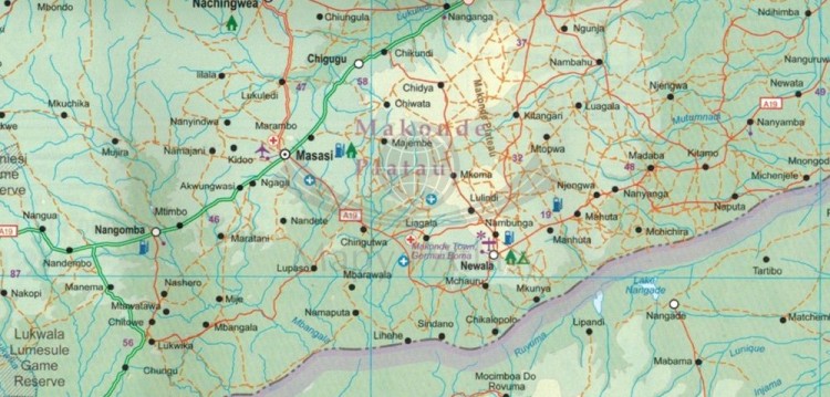 Tanzania 1:1 300 000. Wodoodporna mapa samochodowo-turystyczna wydawnictwa ITMB. Fragment 2