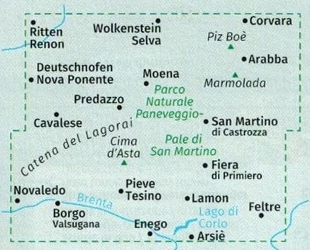 Trydent i okolice. Zestaw trzech map turystycznych 683 wydawnictwa Kompass. Mapa 2 - okładka