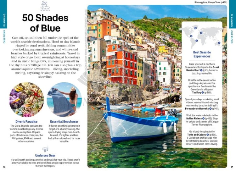 Świat. Przewodnik wydawnictwa Lonely Planet. Przykładowe strony 3