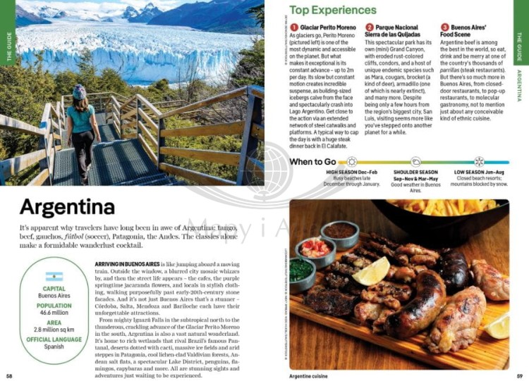 Świat. Przewodnik wydawnictwa Lonely Planet. Przykładowe strony 6