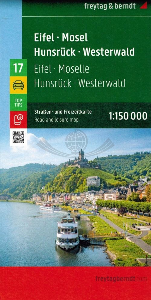 Eifel, Mosel, Hunsruck, Westerwald 1:150 000. Mapa samochodowo-turystyczna. Freytag & Berndt