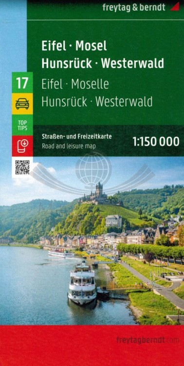 Eifel, Mosel, Hunsruck, Westerwald 1:150 000. Mapa samochodowo-turystyczna wydawnictwa Freytag & Berndt. Okładka