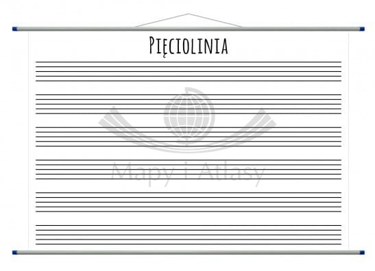 Pięciolinia. Plansza edukacyjna 146 x 105 cm