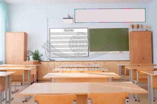 Pięciolinia. Plansza edukacyjna 146 x 105 cm. Przykład oprawy i wykorzystania 2